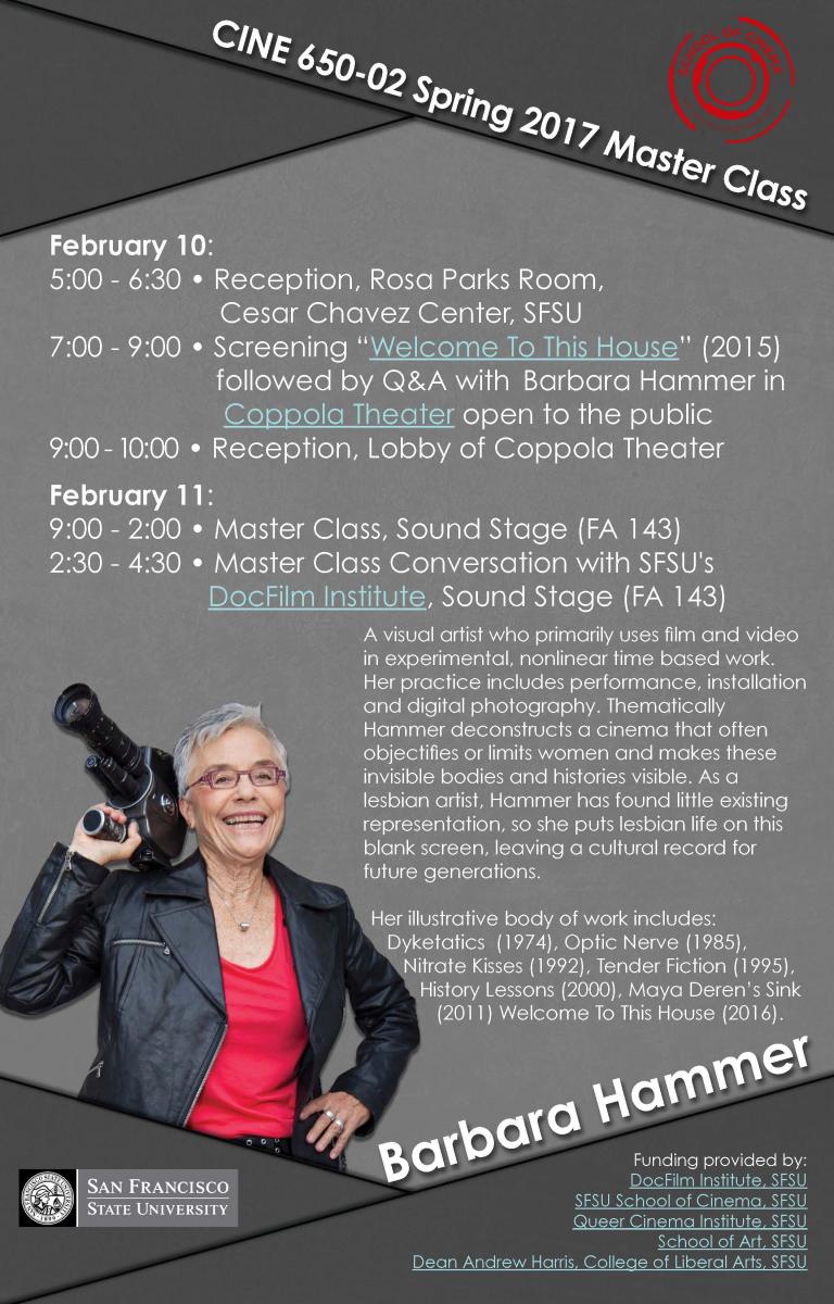 Barbara Hammer Conference Flyer