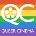 QC Queer Cinema logo over rainbow background